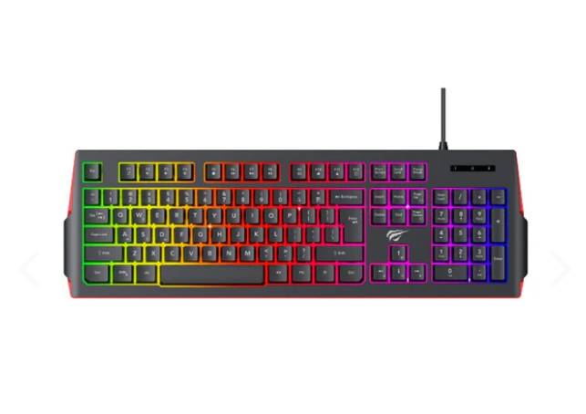 Teclado Gamer Havit Membrana Rgb Usb Nyl